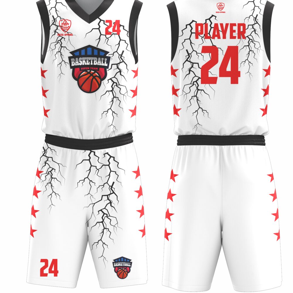 Lightning Custom Basketball uniform with your logo