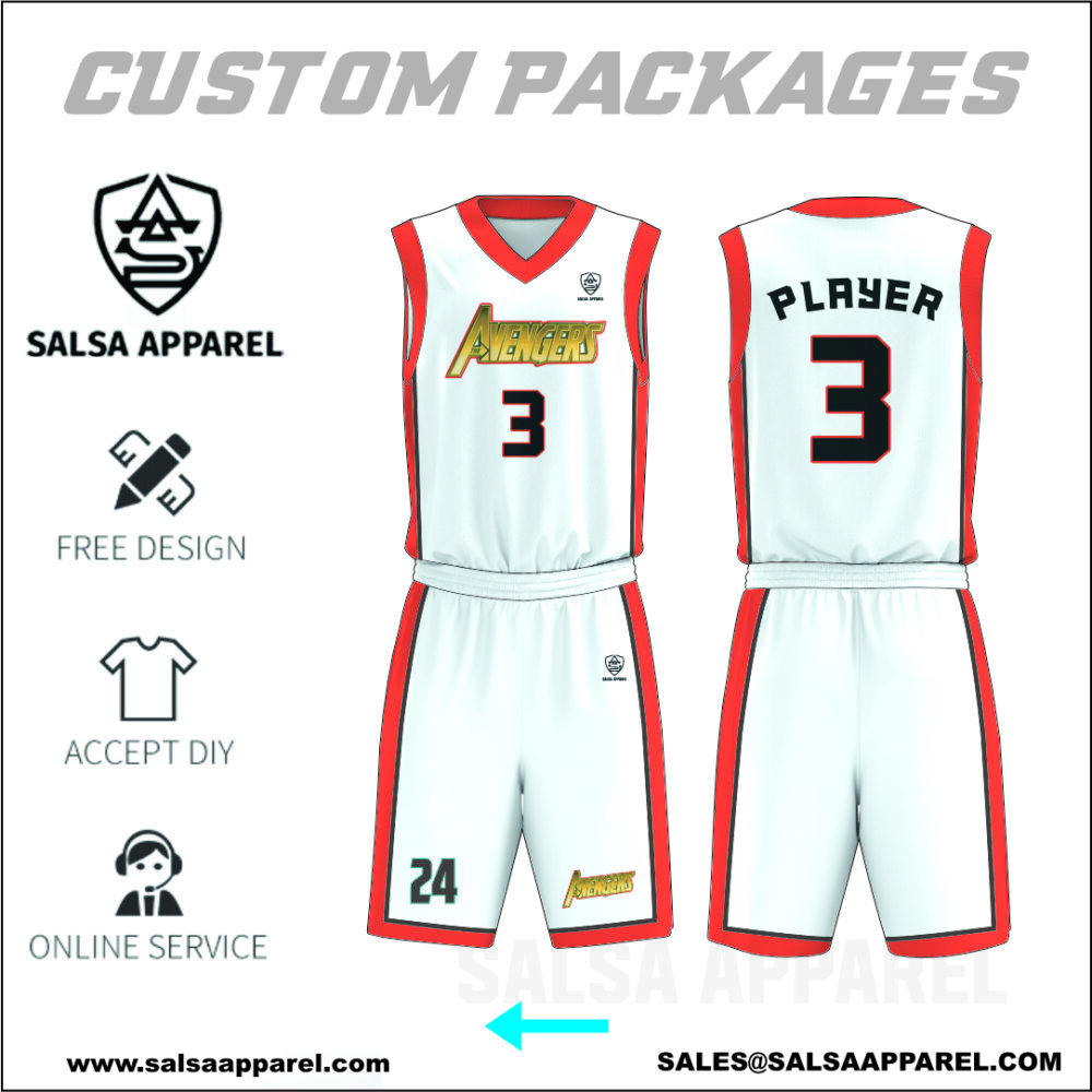 Youth basketball team uniform package complete