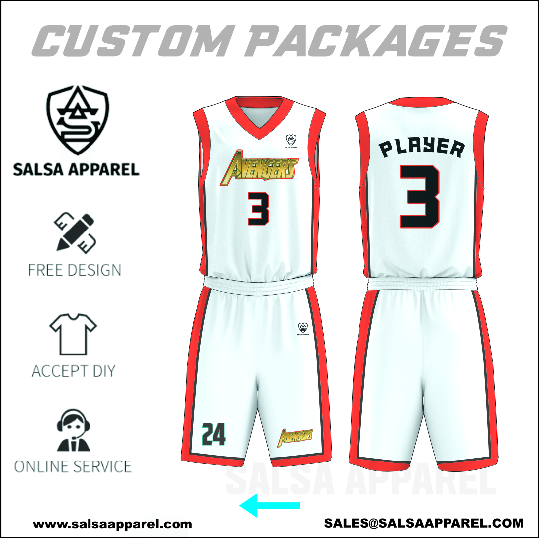 Team basketball uniform bundle for 10 players – includes matching jerseys and shorts