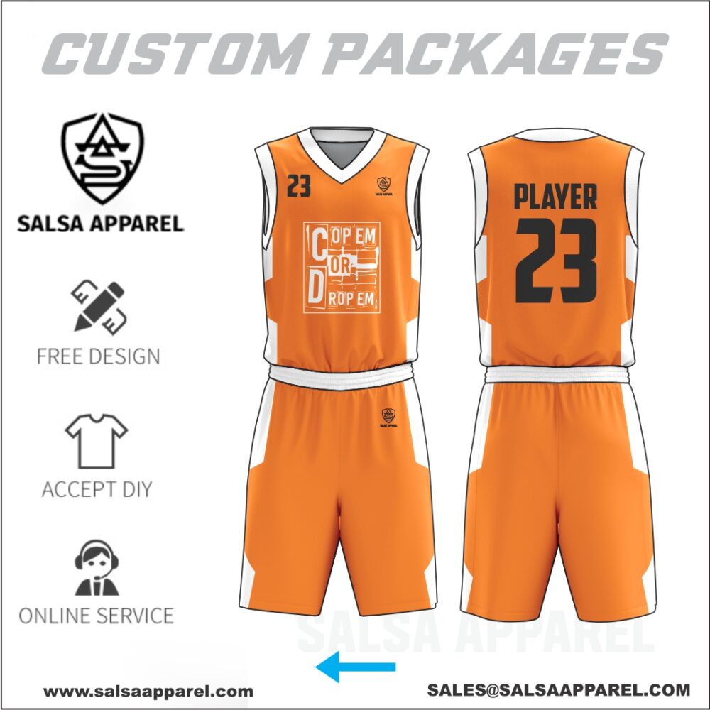 Custom basketball uniform package with moisture-wicking fabric – perfect for summer leagues