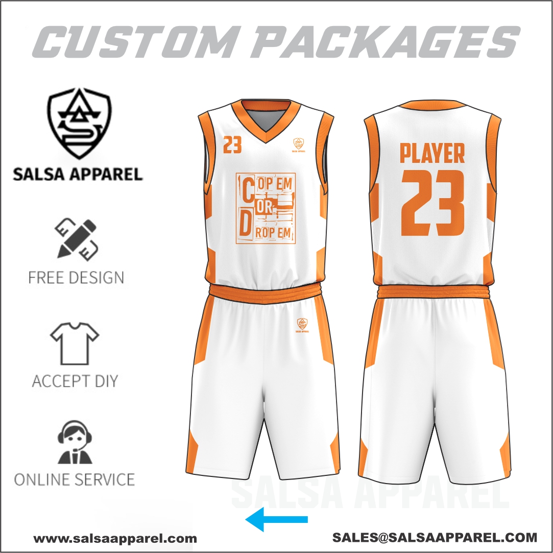 Custom basketball uniform package with moisture-wicking fabric – perfect for summer leagues