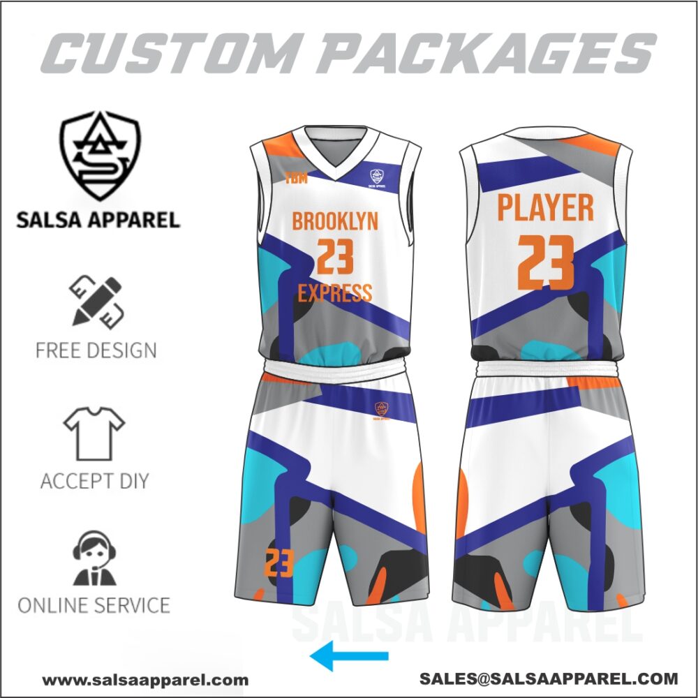 Elite basketball uniform package for travel teams – premium quality with team logo