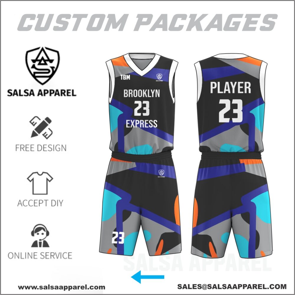 Elite basketball uniform package for travel teams – premium quality with team logo